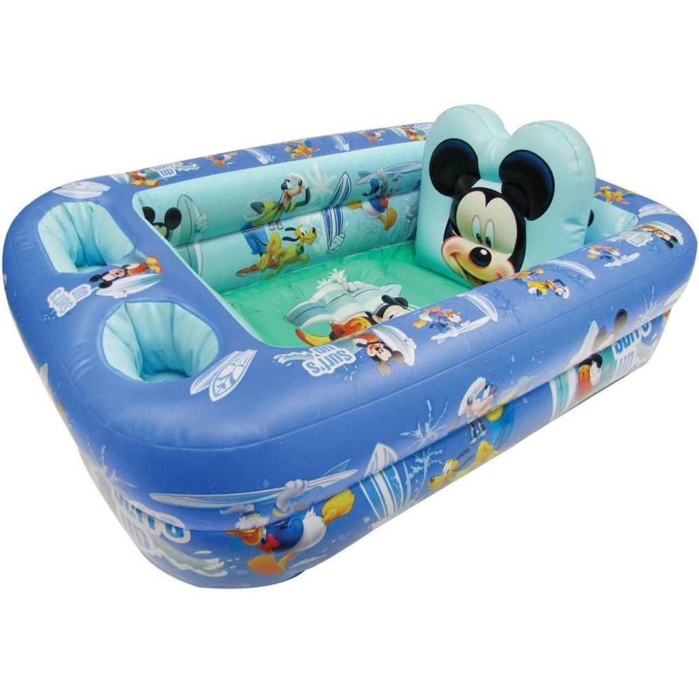 Disney Mickey Mouse baby inflatable bath tub EUC